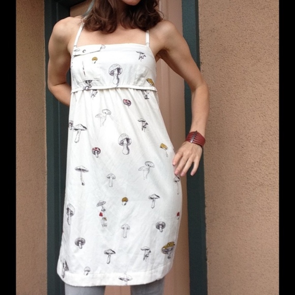 Anthropologie Lilka | Mushroom Chemise Dress
